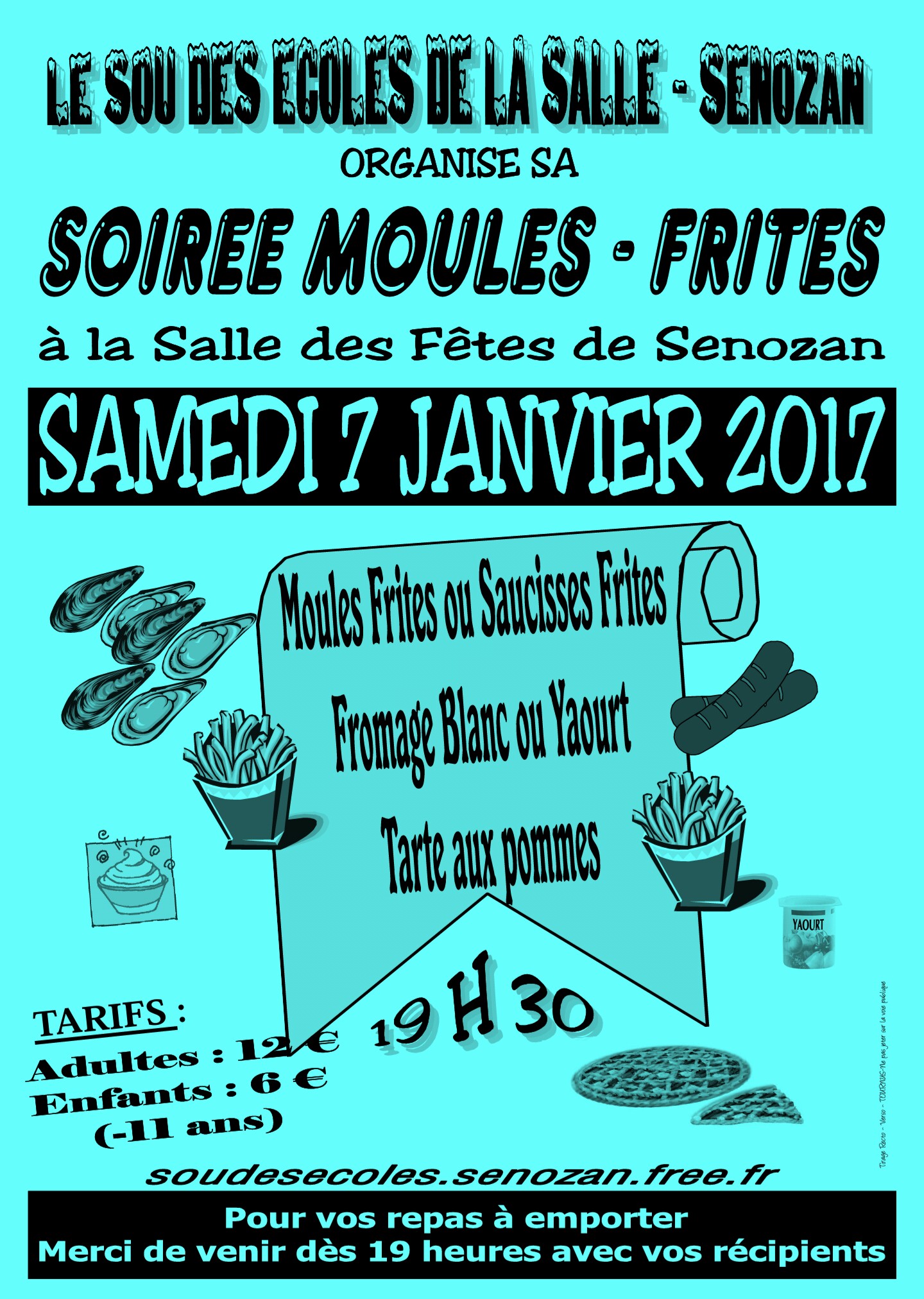 affiche moules frites